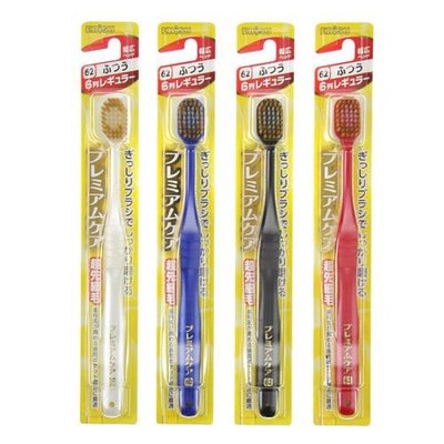 依庫斯 日本代購 日本製 EBiSU 惠百施 62六列 超纖細毛 優質倍護牙刷 牙刷隨機不挑色