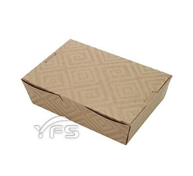 PA-25 前扣式餐盒(牛皮紋路) (紙盒/野餐盒/速食外帶盒/點心盒)