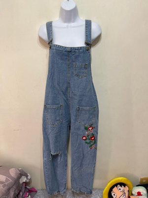 「 全新 」 韓國 SCODE 女生吊帶牛仔褲（藍）22
