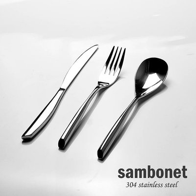 西餐餐具套裝 刀叉勺 三件套 意大利Sambonet 304不銹鋼