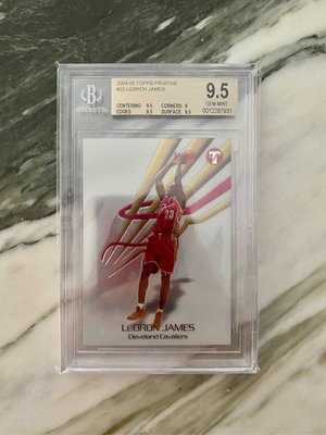 LeBron James 2004-05 Topps Pristine 2nd Year Card 新人第二年 BGS 9.5 POP 14 實卡很美💛