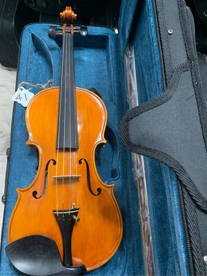 41號 4/4進口二手手工小提琴音質好 市價3萬以上 高級烏木鑲嵌黃楊木配件 法國琴橋