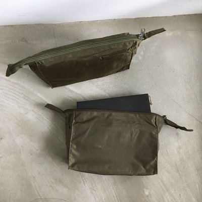 德軍公發 German army handy bag 軍用尼龍 多夾層隨身小包 旅行 收納包 德國製 vintage