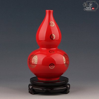 【熱賣精選】創意家居裝飾品現代中國紅中式花瓶擺設陶瓷客廳擺件工藝品#家居#擺件#創意#飾品#時尚