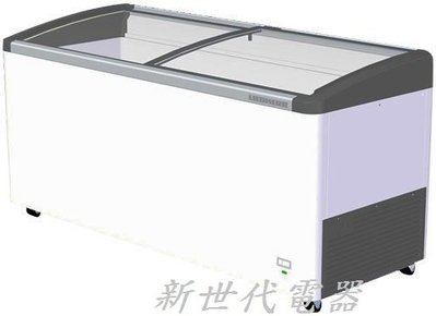 **新世代電器**德國利勃6尺3 弧型玻璃推拉冷凍櫃(EFI-5653) 附LED燈