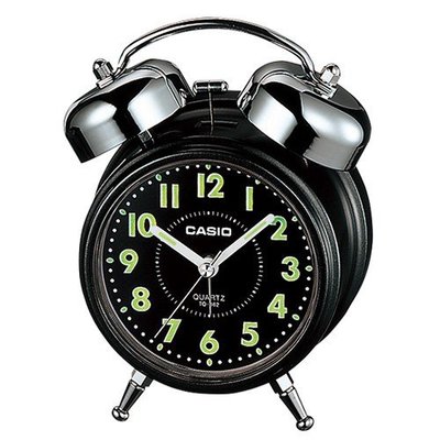 【威哥本舖】Casio台灣原廠公司貨 TQ-362-1A 時尚復古 桌上型雙響貪睡鬧鐘