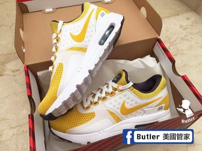 [Butler] 現貨 Nike Air Max Zero QS 黃白 Yellow 慢跑鞋 us 6 ~ 9.5