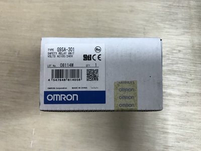 (泓昇) OMRON 安全模組 SAFETY RELAY 全新品 G9SA-301 AC110/240V