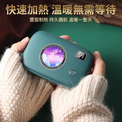 特價 復古相機暖手寶 口袋暖暖寶 隨身/速熱 暖手神器 (USB充電) 暖手寶 數字顯示面板可顯示溫度與電量 交換禮物