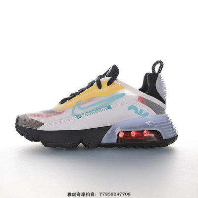 【潮牌酷動城】Nike Air Max 2090“網紗白黃淡藍黑紅”科幻氣墊慢跑鞋 CT1091-100 男女鞋