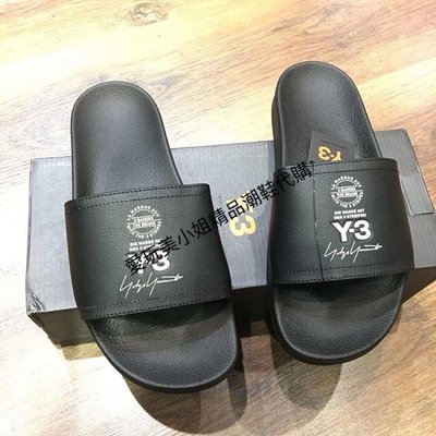 Y3&amp;Adidas 聯名款 全皮拖鞋