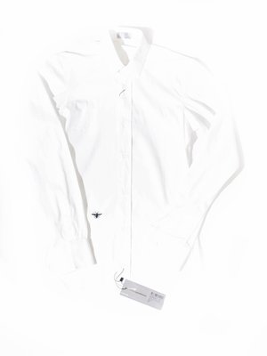 Dior Homme Classic bee Plain long sleeve shirt.迪奧 襯衫 經典 白色