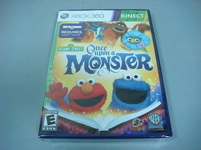 遊戲殿堂~XBOX360『芝麻街：從前有隻怪獸』美版全新品(Kinect專用)