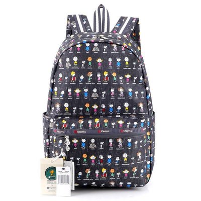 ╭＊全新現貨＊╯LeSportsac x Snoopy 史努比家族 3426 大款休閒旅遊包 雙肩包 書包 旅行 後背包