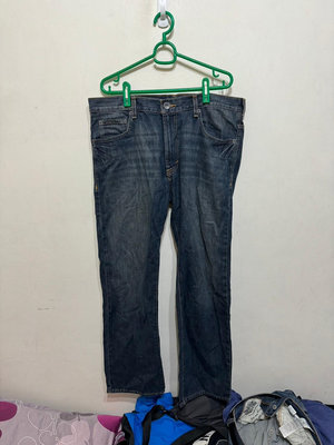 「 二手衣 」 Calvin Klein Jeans 男版牛仔長褲 36腰（深藍）77