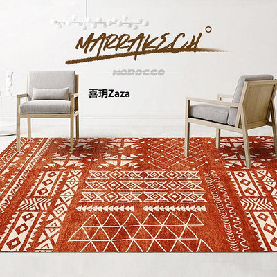 新品復古摩洛哥客廳地毯滿鋪民宿氛圍感民族風潮流茶幾沙發毯拍攝