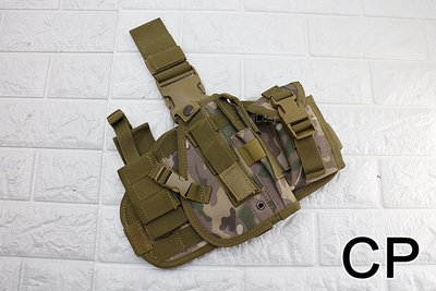 [01] 龍捲風 腿掛版 槍套 CP ( BB槍BB彈短槍手槍套槍盒槍袋彈匣套彈夾袋軍事風生存遊戲