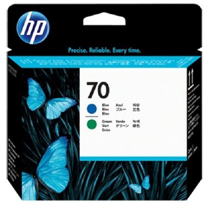 HP C9408A No.70 藍色與綠色 噴頭 印頭 列印頭 繪圖機 DesignJet Z3100/Z3200