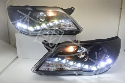 oo本國之光oo 全新 福斯 VW 07 08 09 10 TIGUAN 黑框光圈R8魚眼 大燈 一對 台灣製造