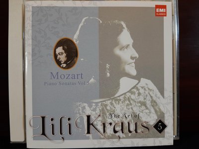Lili Kraus,Mozart:Complete Piano Sonatas,Vol.1 - Vol.5,莉莉克勞斯，莫扎特：鋼琴奏鳴曲全集，5CD,日本版
