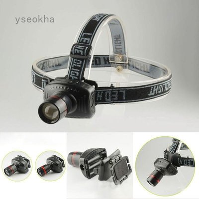 Yseokha LED強光頭燈 三檔 伸縮變焦 強光3W 探照燈 戶外釣魚頭燈 露營燈-master衣櫃1