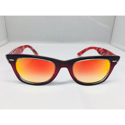 RAY BAN雷朋RB2140F-1200/4W復古酷炫紅太陽眼鏡*