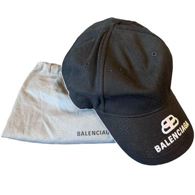 BALENCIAGA 巴黎世家 全新 男款 帽子 棒球帽 黑色 正品品質保證 LUX STF