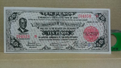 18--1942年  菲律賓紙鈔
