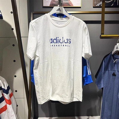 【亞軒精選】Adidas愛迪達男裝短袖2024春季新款休閑圓領透氣T恤IN6369