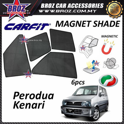 Perodua Kenari 的 Carfit Magnet Shade 遮陽罩 (6PCS/SET)