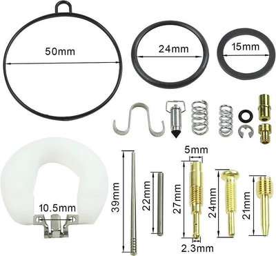 化油器維修套件適用于PZ19 50CC 70CC 90CC 摩托車化油器修理包