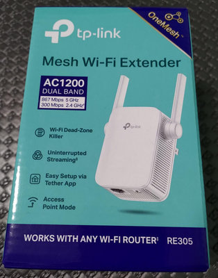 TP-Link RE305 AC1200 無線雙頻網路wifi訊號延伸器，全家取貨付款免運，歡迎選購！