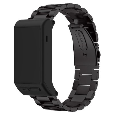 適用於Garmin vivoactive HR金屬不錶帶佳明適用於vivoactive HR手錶三珠不鏽鋼鏈式錶帶鋼帶