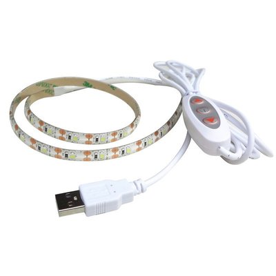 USB led燈帶 燈條6V（單3528滴膠防水燈帶綠光120燈 接電池盒）w147 059 [9004205] 可開發