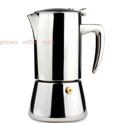 【現貨】摩卡咖啡壺家用304不鏽鋼咖啡意式特濃摩卡壺可配電爐品質