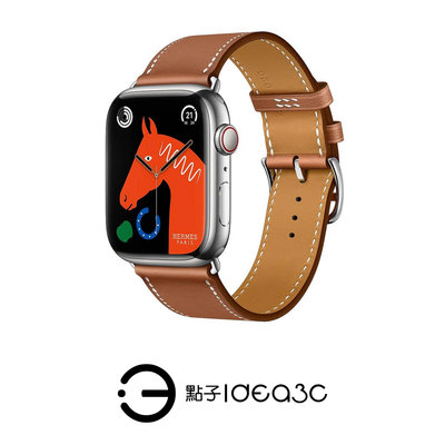 「點子3C」Apple Watch Hermès S8 41mm LTE版【全新已拆封未使用】MNN13TA A2773 銀色 不銹鋼錶殼 愛馬仕 DF142