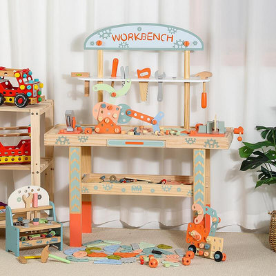 兒童工具臺敲打玩具螺絲螺母錘組裝拼裝維修工具箱寶寶益智玩具
