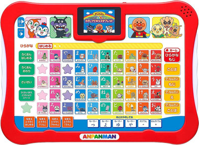 【日本】ANPANMAN 麵包超人 英文 日文 音樂 數字 國旗 兒童 學習 液晶 平板 玩具 紅