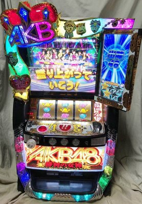 柯先生日本原裝SLOT斯洛機台 AKB48 勝利的女神 超讚音樂大型家用電玩遊戲機(偶像迷收藏超拉霸機柏青嫂店面擺飾裝潢