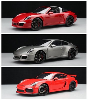 Schuco舒克1:18保時捷911 GT4 targa合金全開汽車模型轎車玩具車合金汽車模