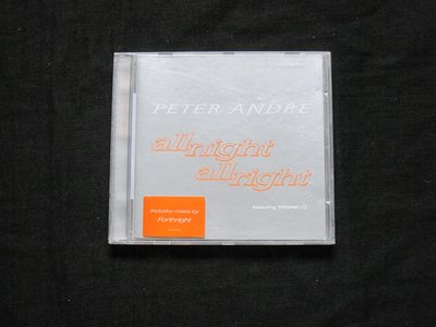 絕版CD----PETER ANDER/彼得安森----ALL NIGHT ALL RIGHT