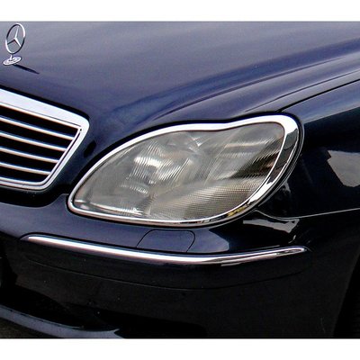 【JR佳睿精品】98-02 Benz S W220 S350 改裝 鍍鉻大燈框 前燈框 飾條 電鍍 配件 台灣製