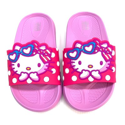 Hello Kitty 拖鞋 / 凱蒂貓造型拖 / 愛心造型 / 塑膠拖鞋 / 正版授權 / 台灣製造［820351］