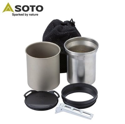 【SOTO】SOD-520 鈦杯/不鏽鋼杯組 水杯 飲料杯 可堆疊收納 登山 露營 旅遊
