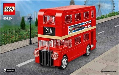 LEGO 樂高 40220 倫敦紅色巴士