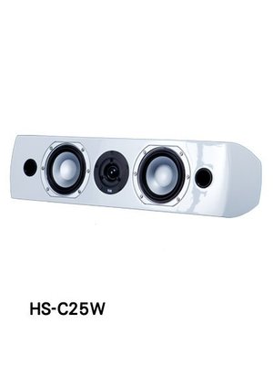 【恩亞音響】 Tik Audio HS-C25 (一支)鋼琴烤漆 中置喇叭 黑/白可選 可橫放 可直立 可當主喇叭