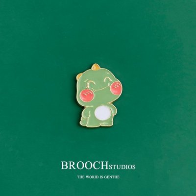 BROOCH 可愛小恐龍卡通胸日系風金屬徽章學生小禮物潮書~特價~特價