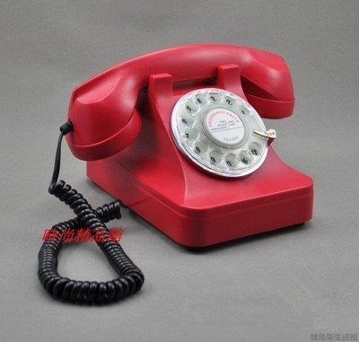 『格倫雅』古董造型電話 家居精品 精美禮品 旋轉撥號盤復古電話機老式轉盤仿古金屬580/LJL促銷 正品 現貨
