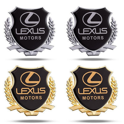 Lexus ES300H IS250 CT250 RX300改裝側標裝飾車貼金屬車標貼 ES UX LS RX NX