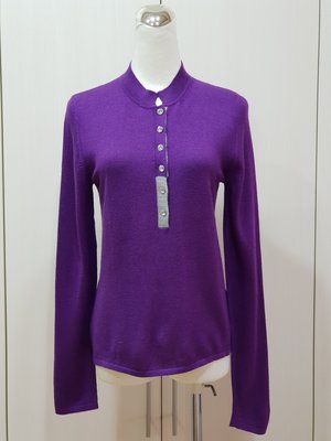 STRIKING  紫色鑽釦長袖針衣         特價 5500